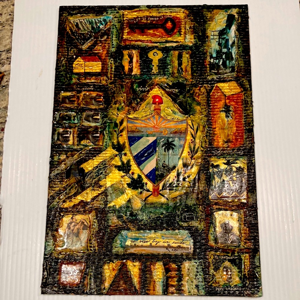 Cuban art collage